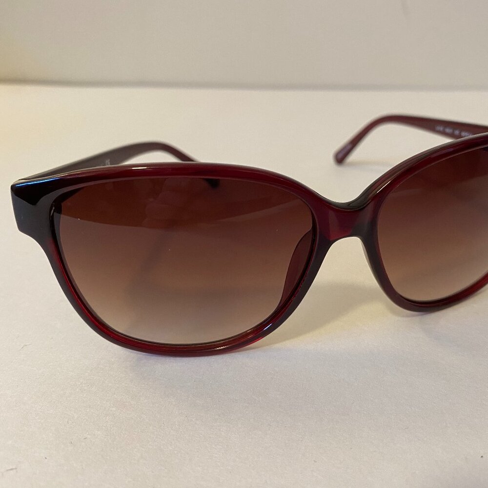 Banana Republic Sunglasses Women Purple Frames Gradient Lens Mid2000s WITH FLAWS